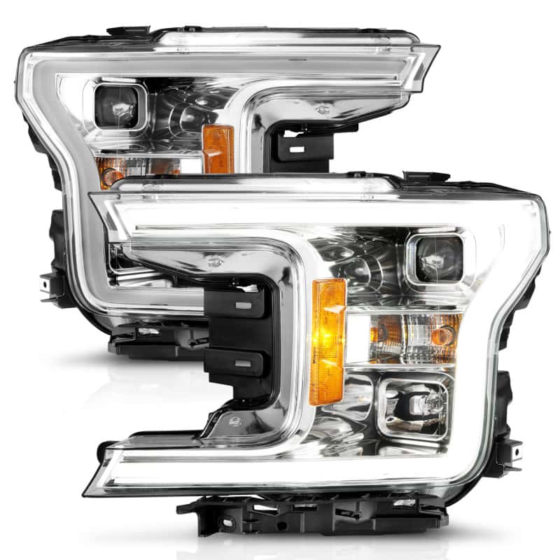 ANZO — ANZO 18-19 Ford F-150 Projector Headlights w/Plank Style Switchback Chrome w/Amber
Projector Headlights
Head Light Set - view 12