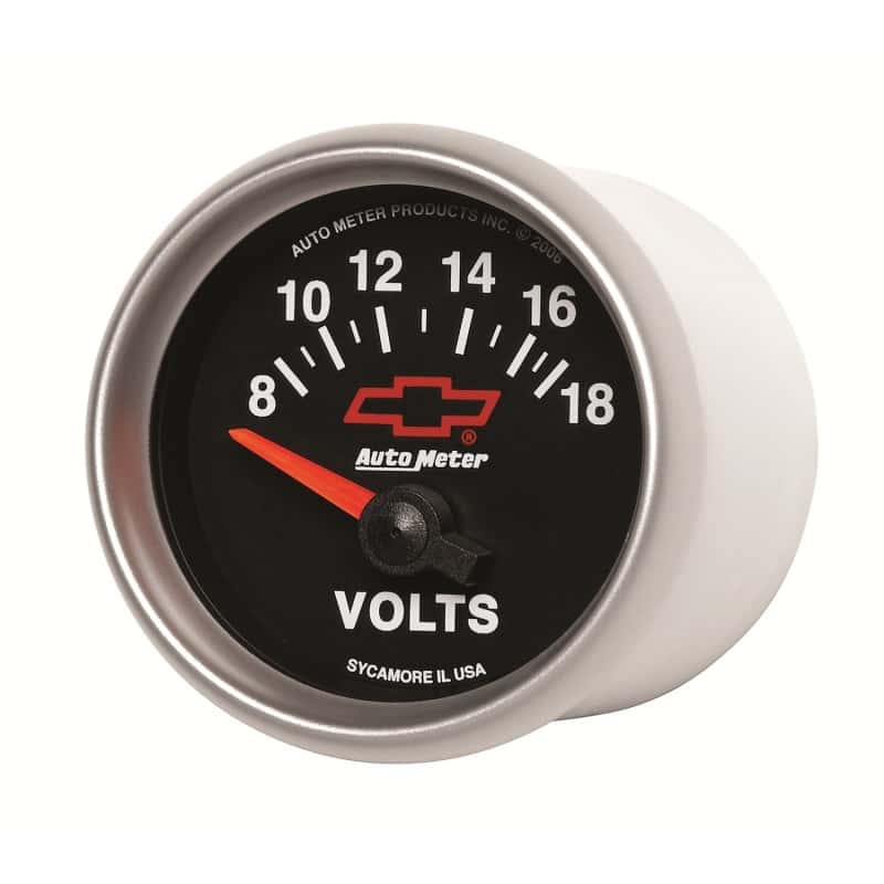 AutoMeter — Autometer GM Bowtie Black 2-1/16 Voltmeter 8-18V
2-1/16" VOLTMETER, 8 - view 7