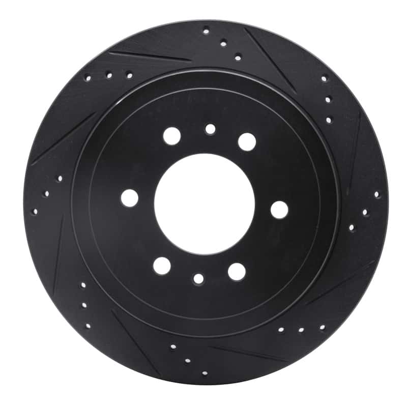 R1 Concepts — R1 04-11 Ford F-150 RWD Rear Left Drilled & Slotted Black Brake Rotor
R1 Brake Rotor Drill - view 1