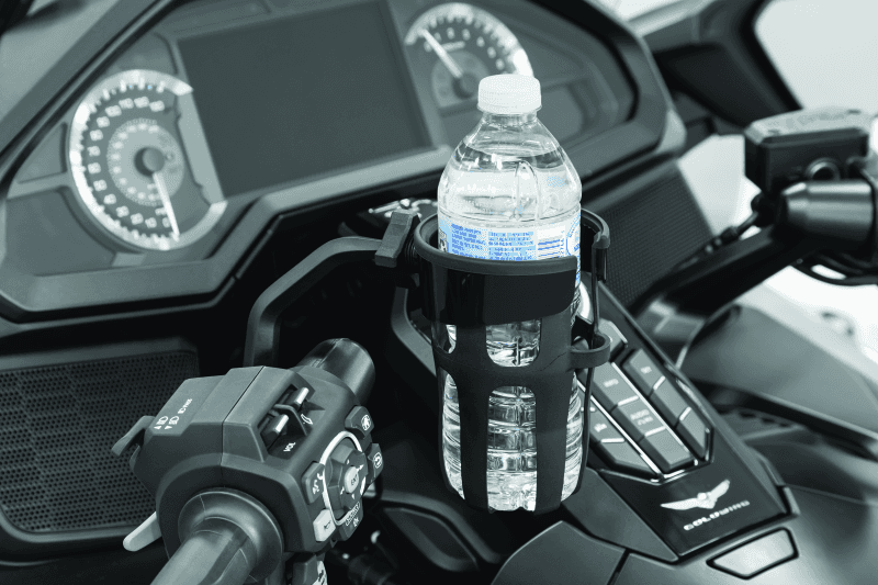 Kuryakyn — Kuryakyn Reflex Drink Holder Honda Goldwing DCT Handlebar Left Side Mount Black - view 2