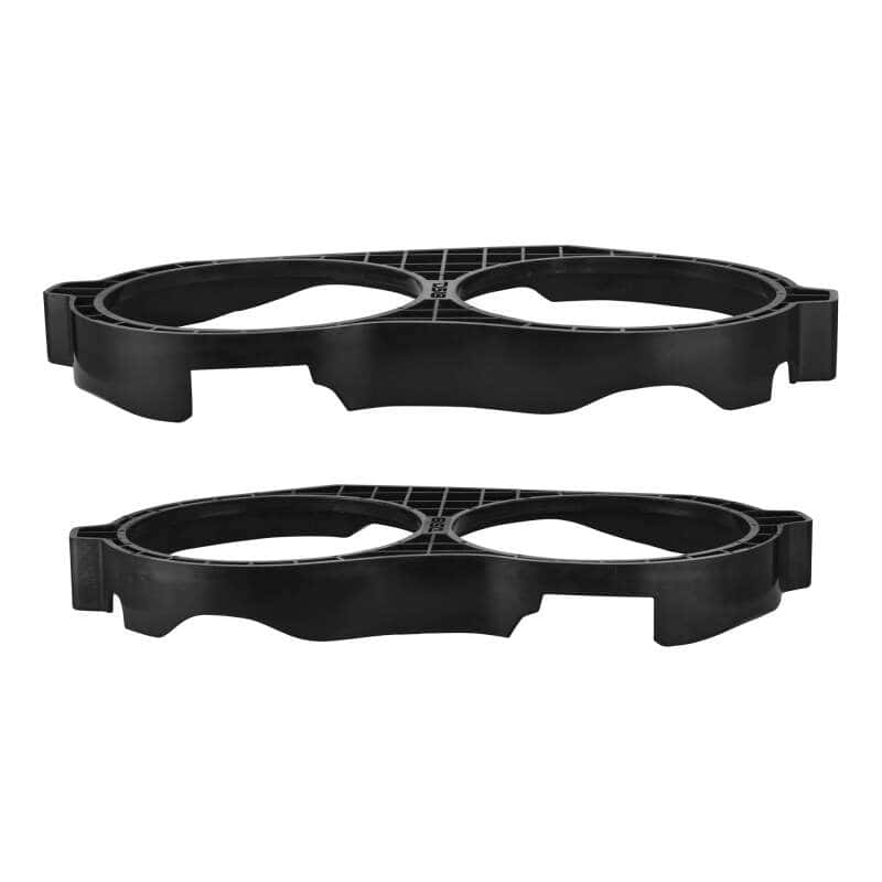 DS18 — DS18 14-23 Harley-Davidson Saddle Bag Mid Bass Adapter Ring 2x 10in ABS Black - view 8