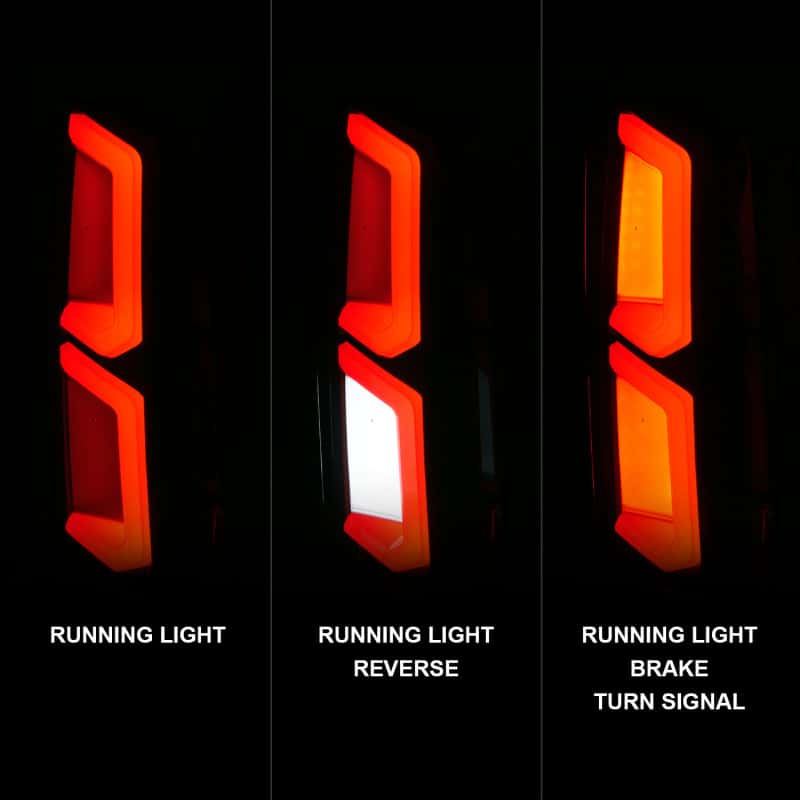 ANZO — ANZO 2015-2020 Chevrolet Tahoe LED Tail Lights w/ Light Bar Black Housing Clear Lens
Tail Light Set - view 9