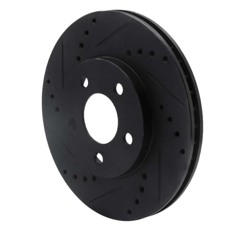 R1 Concepts — R1 00-05 Chrysler Neon Front Left Drilled & Slotted Black Brake Rotor
R1 Brake Rotor Drill - view 2