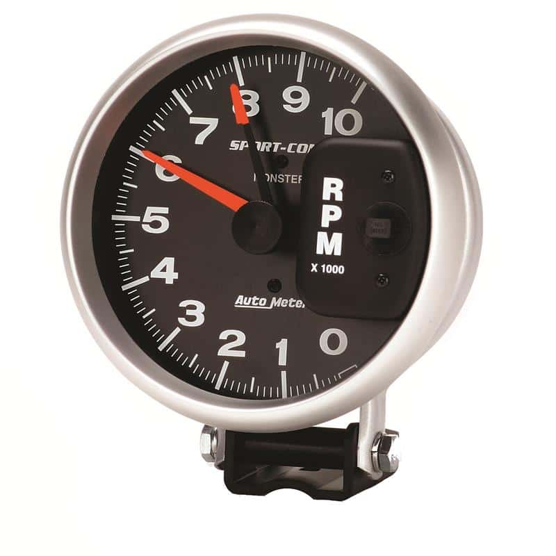 AutoMeter — AutoMeter Gauge Tachometer 5in. 10K RPM Pedestal W/ Red Line Sport-Comp
5" TACH, 10,000 RPM, - view 3