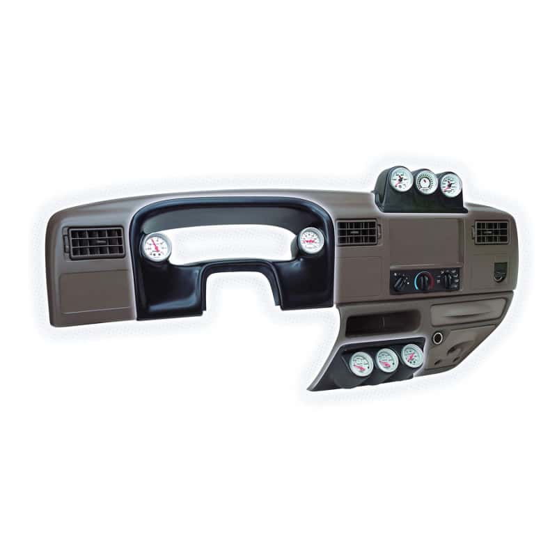 AutoMeter — Autometer 99-03 Ford Super Duty 52mm Black Triple Dash Top Pod
2-1/16" TRIPLE DASH - view 3