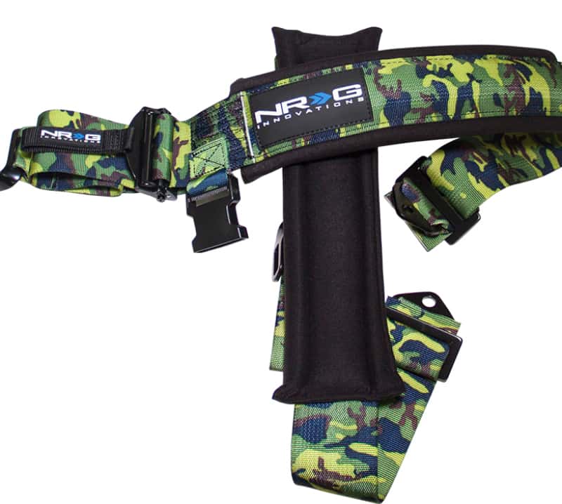 NRG — NRG SFI 16.1 5pt 3in. Seat Belt Harness/ Latch Link - Camo - view 2