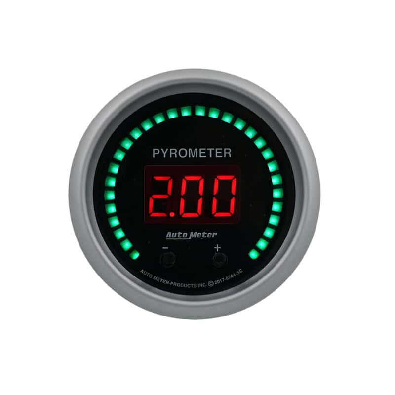 AutoMeter — Autometer 52.4mm Black Two Channel 0-2000 Degree Pyrometer (EGT) Sport-Comp Elite Digital Gauge - view 3
