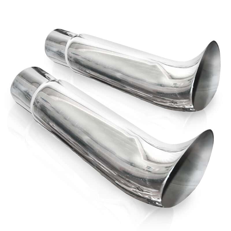 Stainless Works — Stainless Works Elf Ear Exhaust Tips 2 1/4in Body 2 1/4in ID Inlet - view 2