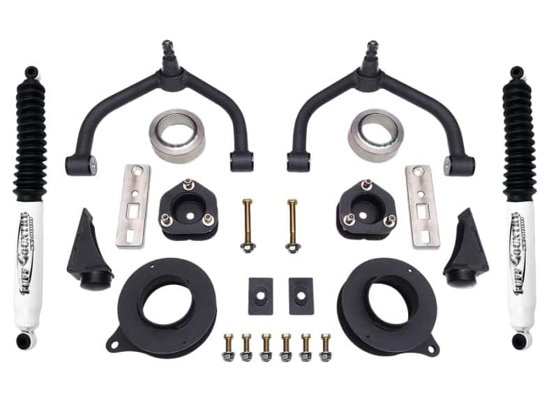 Tuff Country — Tuff Country 19-23 Ram 1500 Classic 4x4 5 Lug 4in Lift Kit w/Ball Joint Upper Control Arms & Shocks
Suspension - view 1