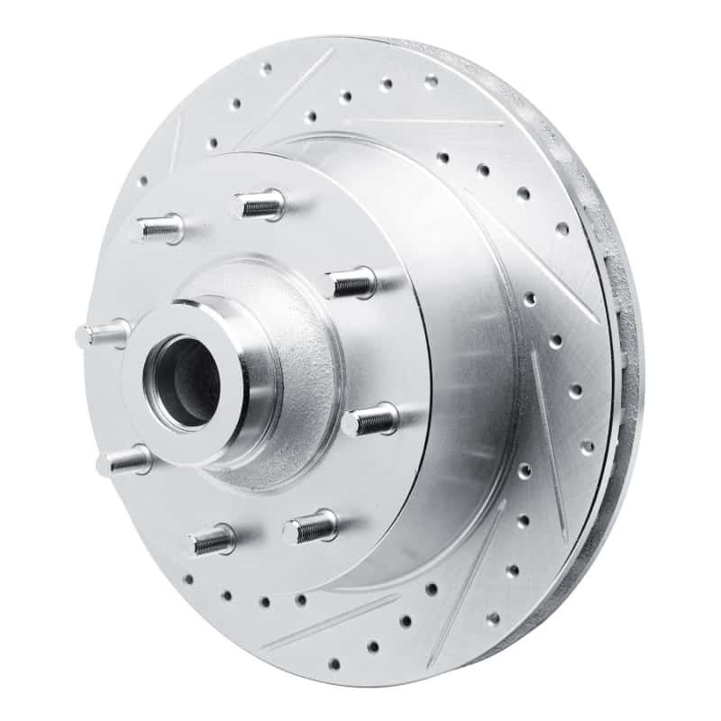 R1 Concepts — R1 73-77 Dodge B300 Van (71-74) / B300 (75-80) Front Left Drilled & Slotted Silver Brake Rotor
R1 Brake Rotor Drill - view 2