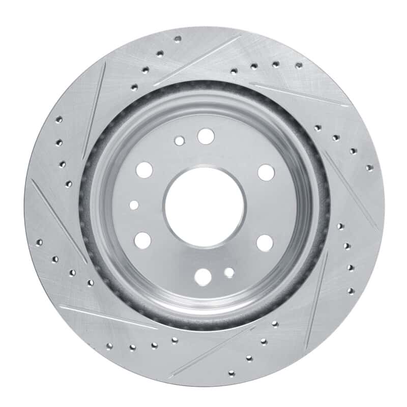 R1 Concepts — R1 23-25 Chevrolet Colorado Rear Right Drilled & Slotted Silver Brake Rotor - view 5