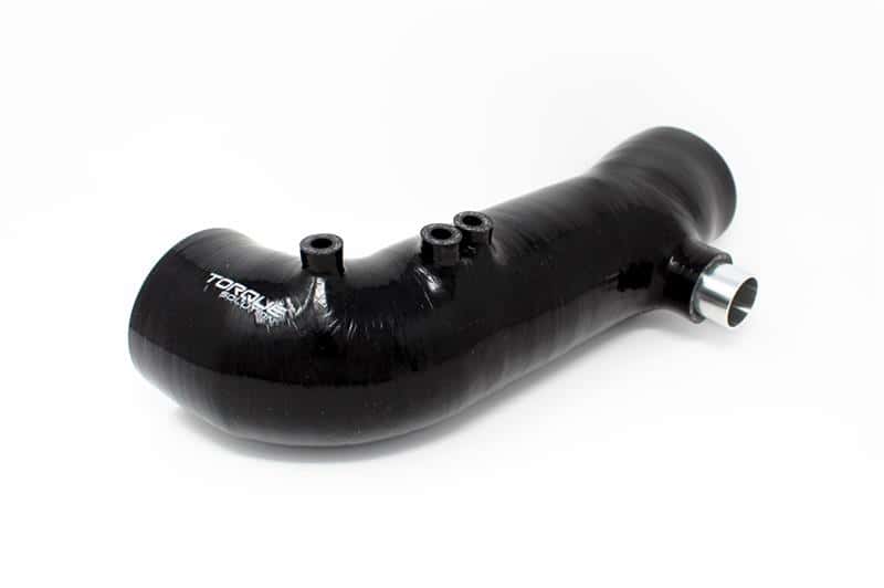 Torque Solution — Torque Solution Turbo Inlet Hose Black (Recirc): 02-07 WRX / 04-20 STI / 05-09 Legacy GT (3in Inlet) - view 1