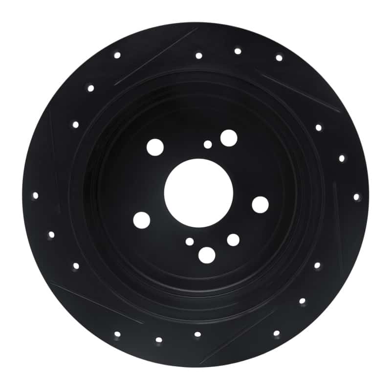 R1 Concepts — R1 04-09 Lexus RX330 Rear Right Drilled & Slotted Black Brake Rotor
R1 Brake Rotor Drill - view 5