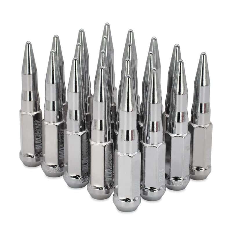 BLOX Racing — BLOX Racing Original Spike Forged Lug Nut 14x1.5mm - Chrome 20 Piece - view 3