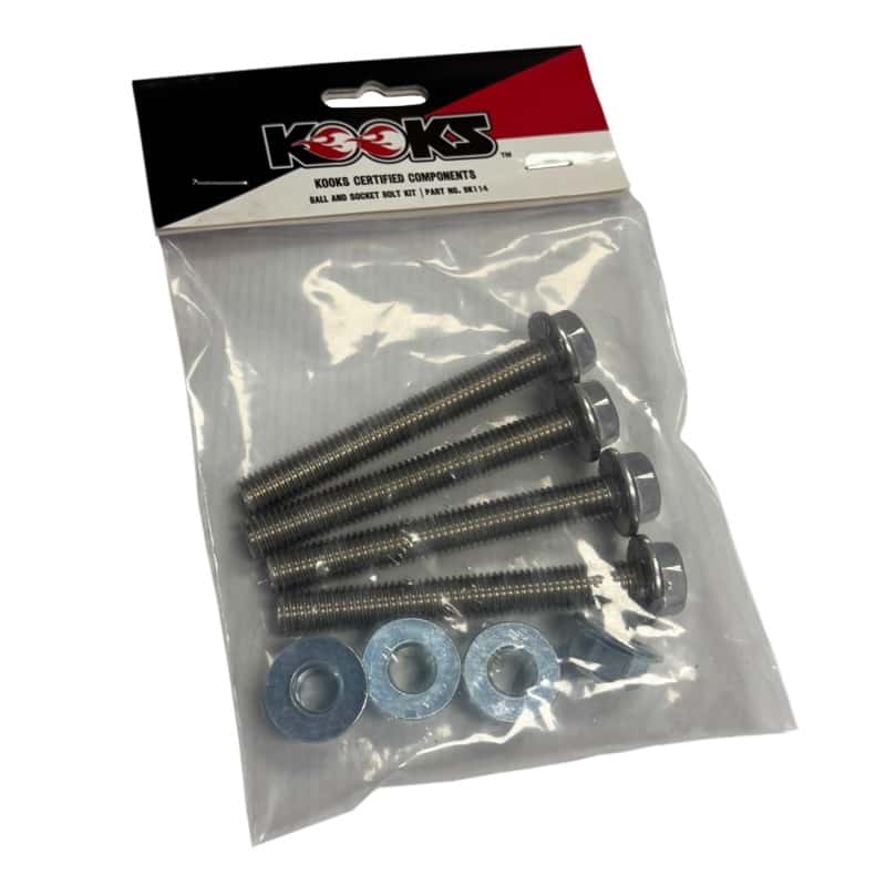 Kooks Headers — Kooks Ball and Socket Bolt Kit (4 M10 x 75 Flange Bolts/ 4 M10 Flange Nuts)
Bolt Kit - view 5
