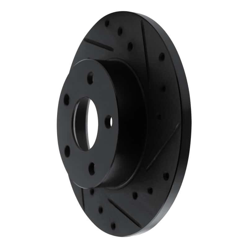 R1 Concepts — R1 84-87 Pontiac Fiero Rear Right Drilled & Slotted Black Brake Rotor
R1 Brake Rotor Drill - view 2