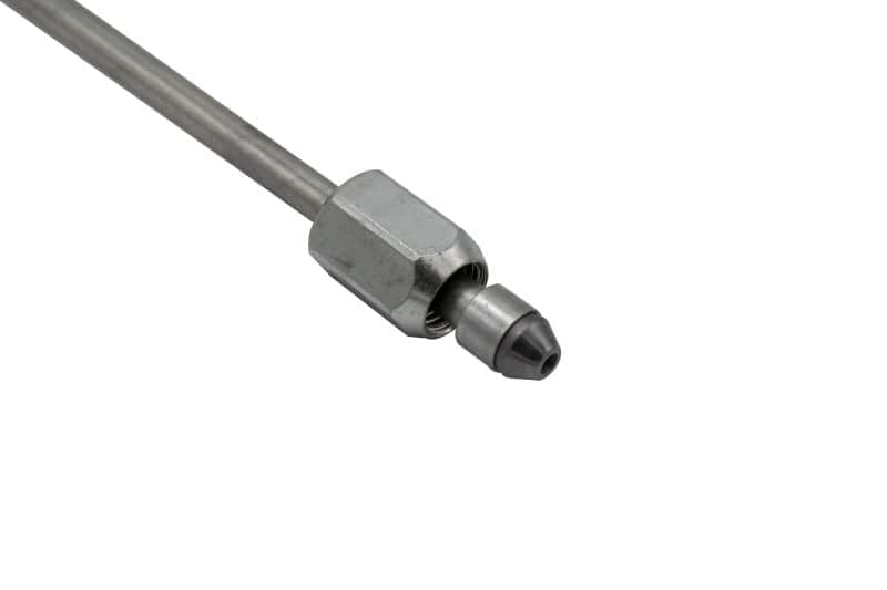 Fleece Performance — Fleece Performance 13in High Pressure Fuel Line (8mm x 3.5mm Line, M14x1.5 Nuts) - view 3