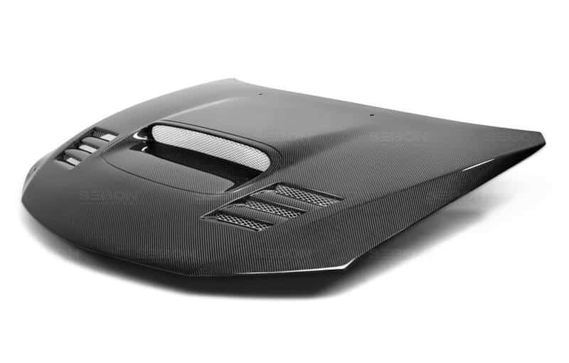 Seibon — Seibon 08-09 Subaru WRX/STi CWII-style Carbon Fiber Hood - view 11
