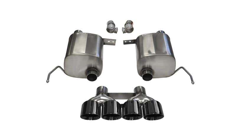 CORSA Performance — Corsa 2014-2019 Corvette C7 Coupe 6.2L V8 AT/MT 2.75in Valve-Back Dual Rear Exit Black Sport Exhaust
Exhaust - view 2