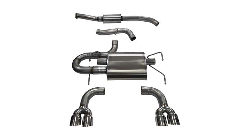 CORSA Performance — Corsa 2008-2014 Subaru Impreza Hatchback STI 2.5L Turbo Manual Polished Sport Cat-Back Exhaust
Exhaust - view 2