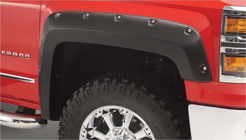 Bushwacker — Bushwacker 14-18 Chevy Silverado 1500 Fleetside Pocket Style Flares 4pc - Black
FF Pocket Style 4Pc - view 6