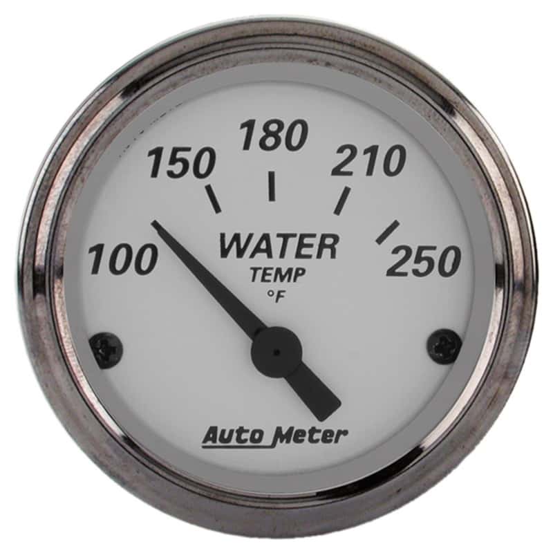 AutoMeter — AutoMeter Gauge Water Temp 2-1/16in. 250 Deg. F Elec American Platinum
GA 2" WTEMP ELEC AP - view 1