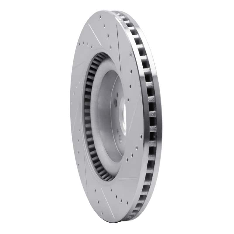 R1 Concepts — R1 18-20 Genesis G80 Front Left Drilled & Slotted Silver Brake Rotor
R1 Brake Rotor Drill - view 4