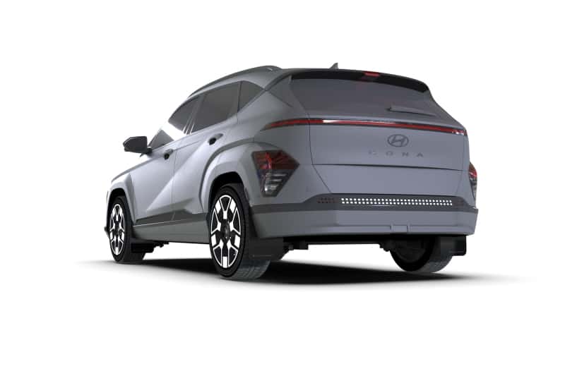 Rally Armor — Rally Armor 24-25 Hyundai Kona/Kona EV Black UR Mud Flap w/Grey Logo
Mud Flap - view 2
