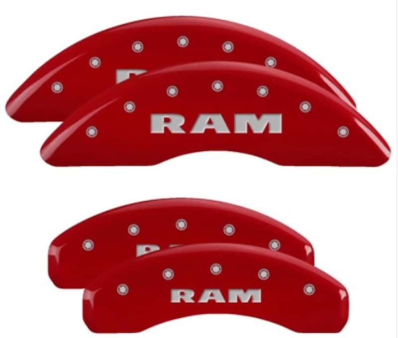 MGP — MGP 4 Caliper Covers Engraved Front & Rear 2019 Ram 1500 Red Finish Silver RAM Logo
Caliper Covers - view 2