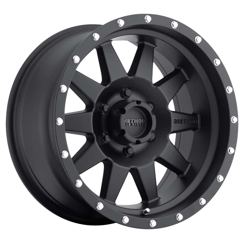 Method Wheels — Method MR301 The Standard 17x8.5 0mm Offset 6x5.5 108mm CB Matte Black Wheel - view 1