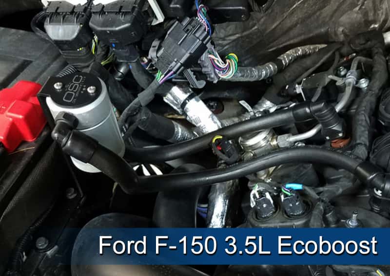 J&L — J&L 2011-2025 Ford F-150 2.7L/3.5L/5.0L Passenger Side Oil Separator 3.0 - Clear Anodized
Oil Separator - view 4