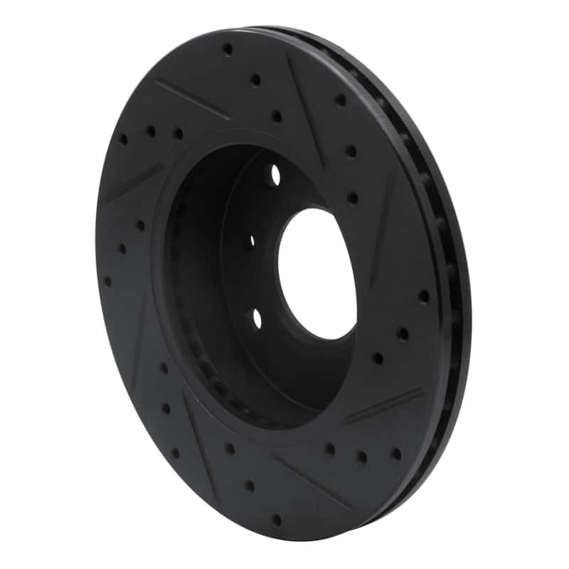 R1 Concepts — R1 89-13 Infiniti G20 Front Left Drilled & Slotted Black Brake Rotor
R1 Brake Rotor Drill - view 4