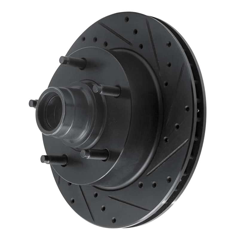 R1 Concepts — R1 94-03 Ford E-150 Club Wagon Front Right Drilled & Slotted Black Brake Rotor
R1 Brake Rotor Drill - view 2