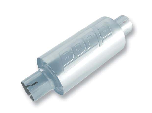 Borla — Borla S-Type Muffler 2.5in Inlet/Outlet 5in Round x 10in w/Notch
Specialty Muffler
Muffler - view 4