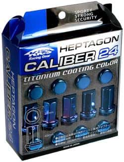Project Kics — Project Kics 12X1.50 Titanium Blue Caliber Lug Nut - view 2