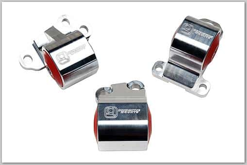 Innovative Mounts — Innovative 92-95 Civic B/D Series Black Aluminum Mounts 60A Bushings (2 Bolt) - view 1