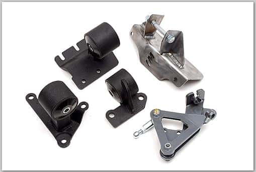 Innovative Mounts — Innovative 88-91 Civic H-Series Black Steel Mounts 85A Bushings (Manual Hydro Actuator) - view 1