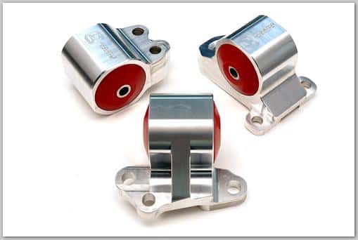 Innovative Mounts — Innovative 92-95 Civic B/D Series Black Aluminum Mounts 75A Bushings (3 Bolt) - view 1