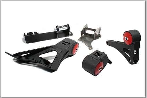 Innovative Mounts — Innovative 90-93 Integra K-Series Black Steel Mounts 75A Bushings (Not K24 Trans) - view 1