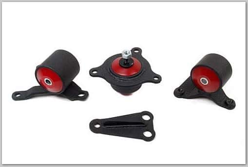 Innovative Mounts — Innovative 02-05 Civic K-Series Black Steel Mounts 75A Bushings (Not K24 Trans) - view 1