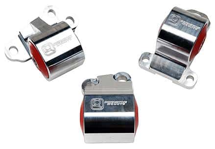 Innovative Mounts — Innovative 92-95 Civic B/D Series Silver Aluminum Mounts 85A Bushings (2 Bolt) - view 1