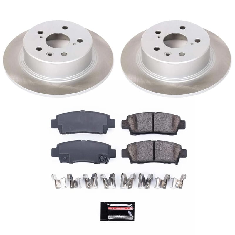 PowerStop — Semi-Coated Rotor and Low-Dust Ceramic Brake Pad Kit