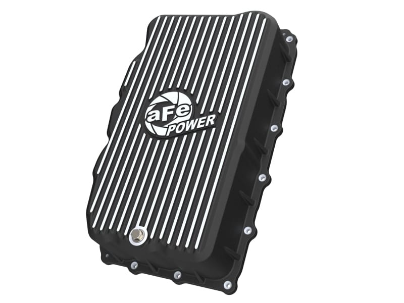 aFe — aFe POWER Street Series Transmission Pan Black w/ Machined Fins