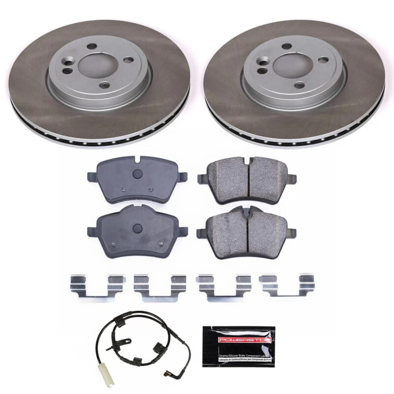 PowerStop — Semi-Coated Rotor and Low-Dust Ceramic Brake Pad Kit