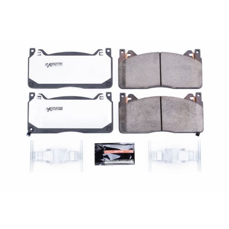 PowerStop — PowerStop - Z26 Performance Carbon-Fiber Ceramic Brake Pads with Hardware Kit