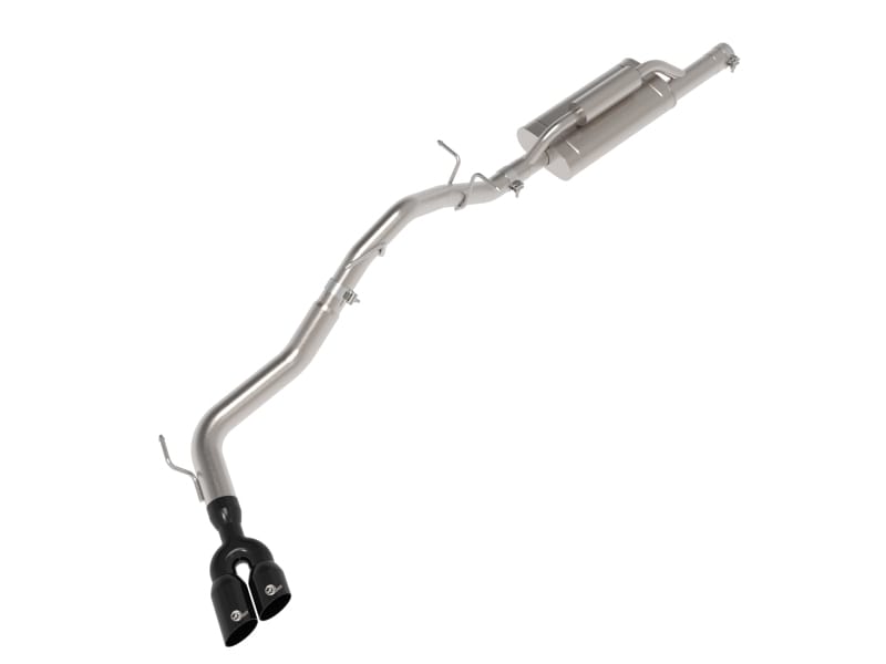 aFe — Vulcan Series 2-1/2 IN to 3 IN Stainless Steel Cat-Back Exhaust System Black