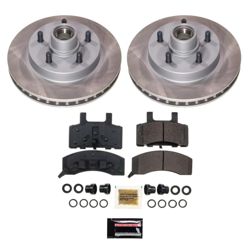PowerStop — Semi-Coated Rotor and Low-Dust Ceramic Brake Pad Kit