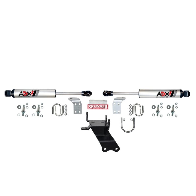 Skyjacker — ADX 2.0 CNC Machined Polished Aluminum Dual Stabilizer Kit.