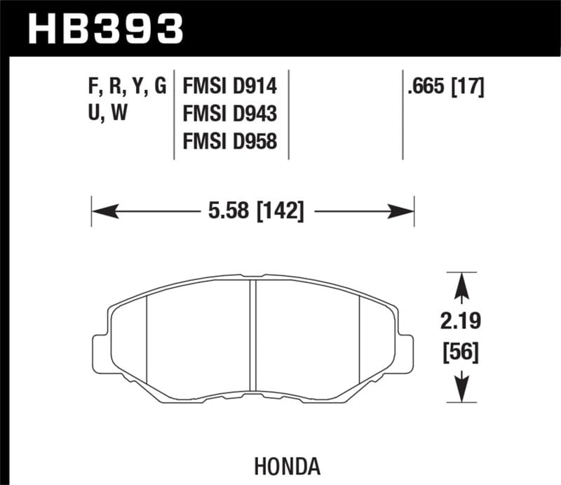 Hawk Performance — HPS 5.0 Disc Brake Pad