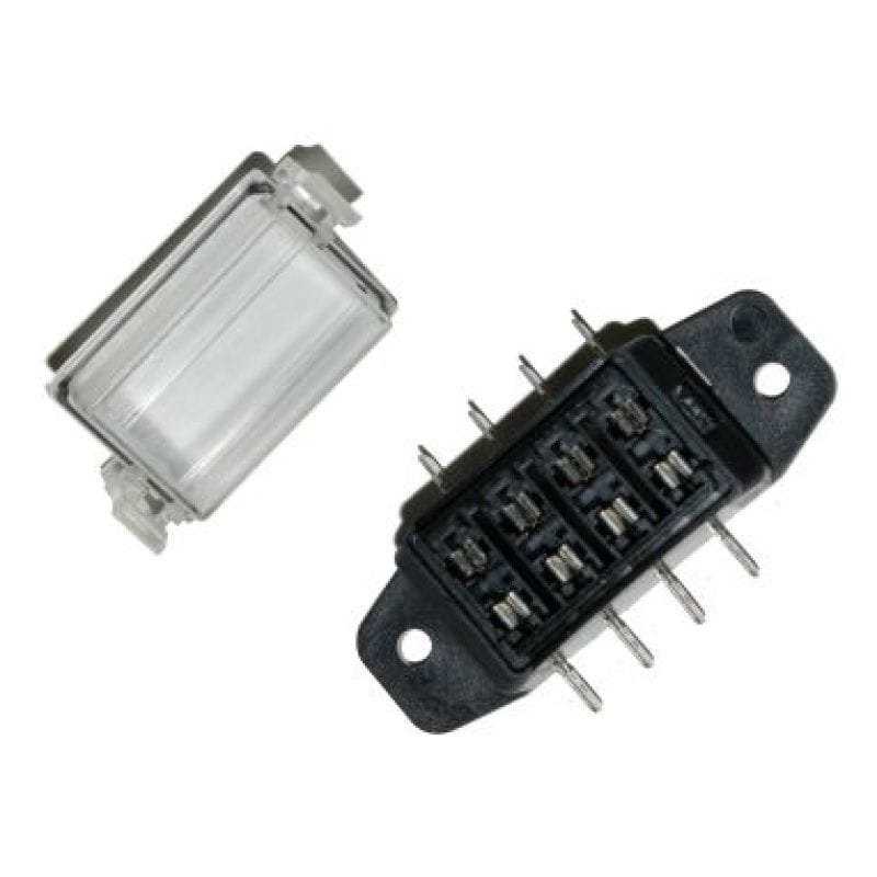 NAMZ — NAMZ ATO 4-Way Fuse Block (Water Tight Clear Cover - 1/4in. Male Disconnects)